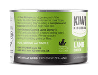 Thumbnail for Kiwi Kitchens Grass Fed Lamb Dinner Canned Wet Dog Food - 375g