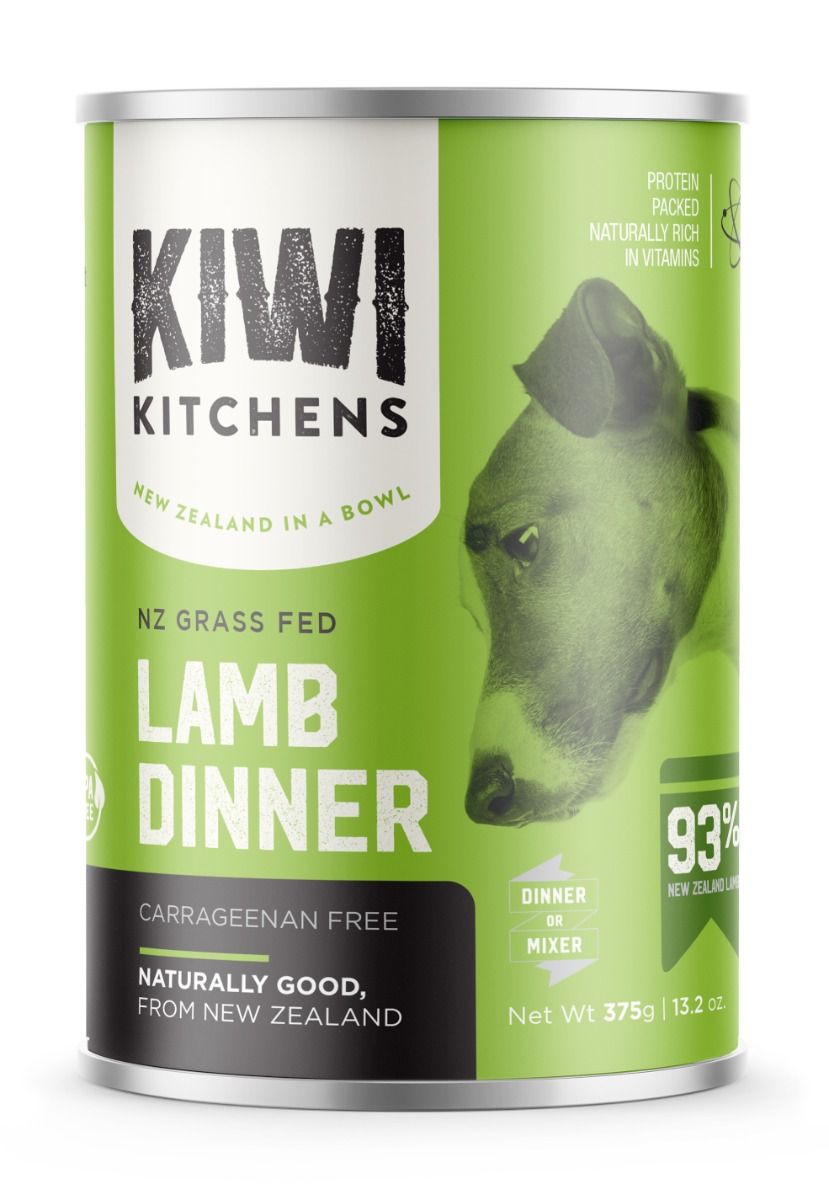 Kiwi Kitchens Grass Fed Lamb Dinner Canned Wet Dog Food - 170g