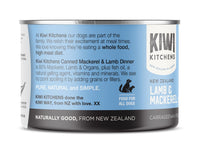 Thumbnail for Kiwi Kitchens Mackerel & Lamb Dinner Canned Wet Dog Food - 170g