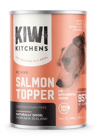 Thumbnail for Kiwi Kitchens King Salmon Topper for Supplemental Feeding Canned Wet Dog Food - 375g