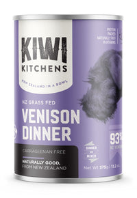 Thumbnail for Kiwi Kitchens Grass Fed Venison Dinner Canned Wet Dog Food - 170g