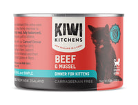 Thumbnail for Kiwi Kitchens Beef & Mussel Dinner Canned Wet Kitten Food - 170g