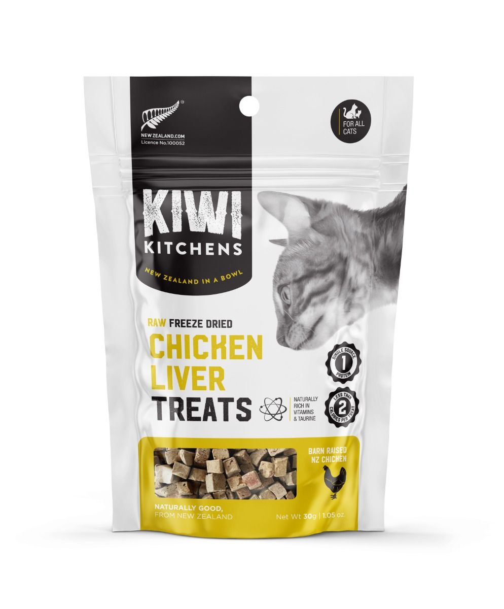 Kiwi Kitchens Raw Freeze Dried Chicken Recipe Cat Treats 30g - 30g