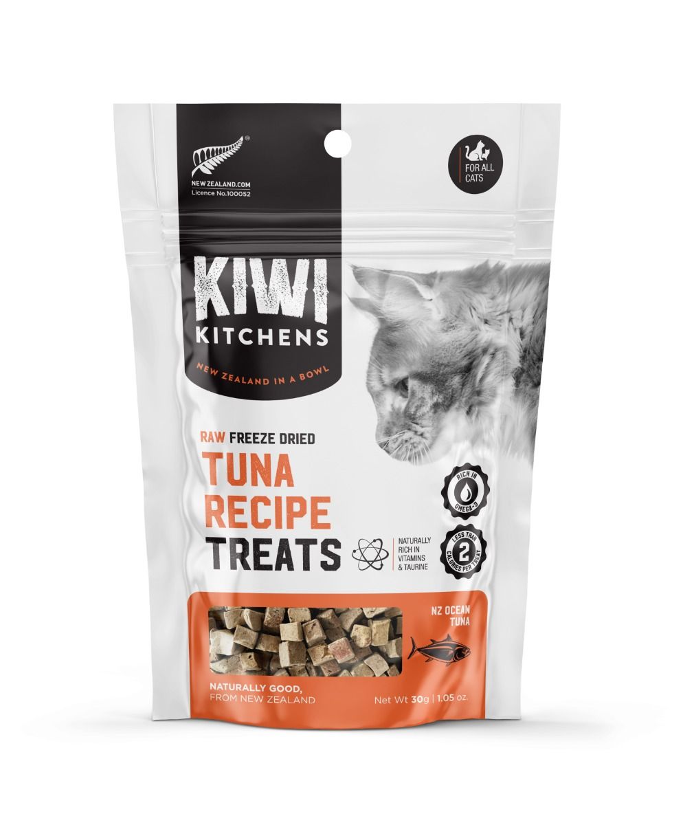 Kiwi Kitchens Raw Freeze Dried Tuna Recipe Cat Treats 30g - 30g