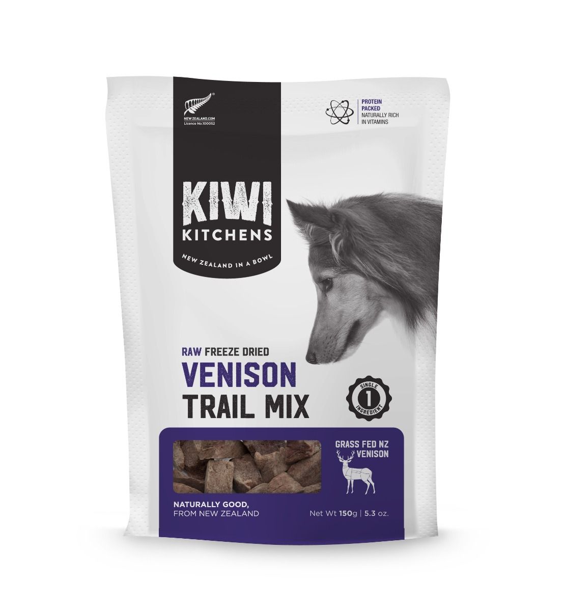 Kiwi Kitchens Raw Freeze Dried Venison Trail Mix - 150g