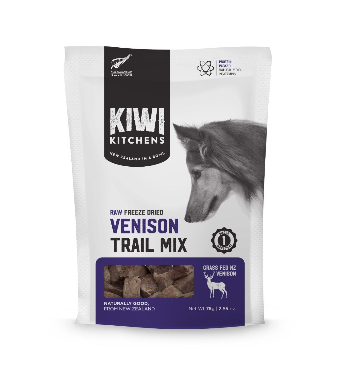 Kiwi Kitchens Raw Freeze Dried Venison Trail Mix - 150g