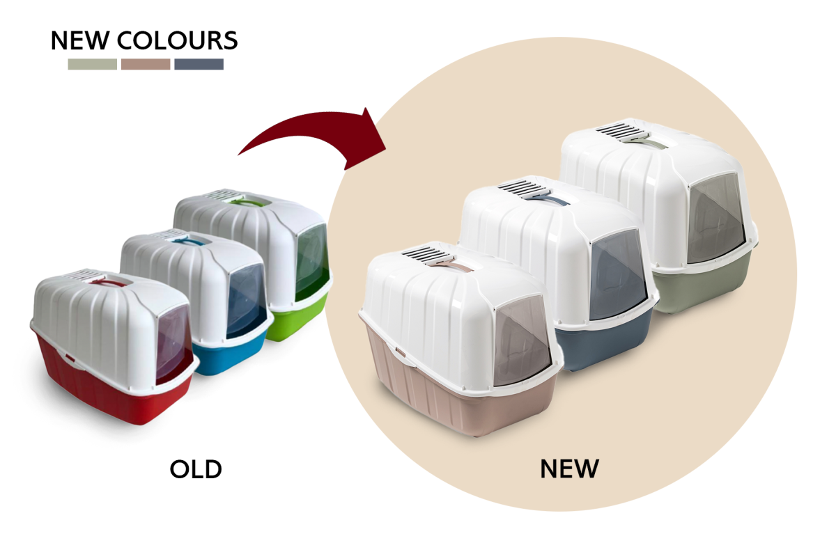 Komoda Cat Litter Box - 54 x 39 x 40 cm/Mix Colors