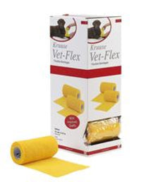 Thumbnail for KRUUSE Vet-Flex 10 cm x 4,5 m, yellow, 10/pk