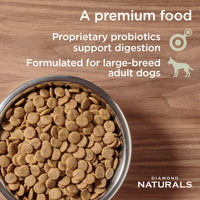 Thumbnail for Diamond Naturals Large Breed Adult Dog Lamb Meal & Rice Formula - 15.00 Kg(33 lbs)