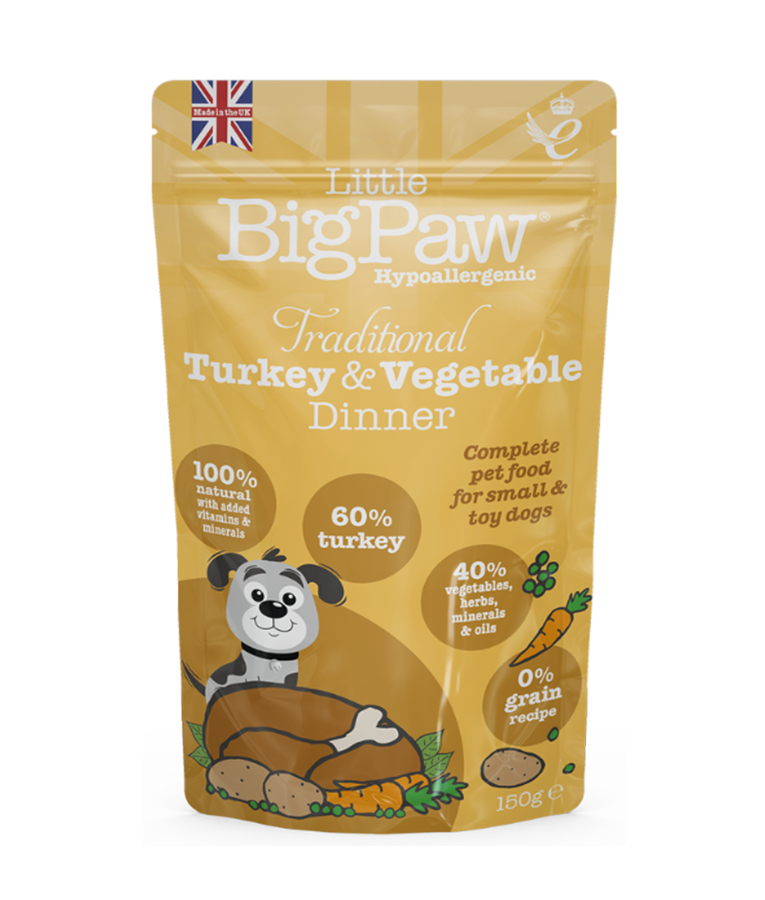 Little BigPaw Traditional Turkey & Vegetable Dinner Wet Dog Food 150g - 150g