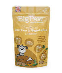 Thumbnail for Little BigPaw Traditional Turkey & Vegetable Dinner Wet Dog Food 150g - 150g