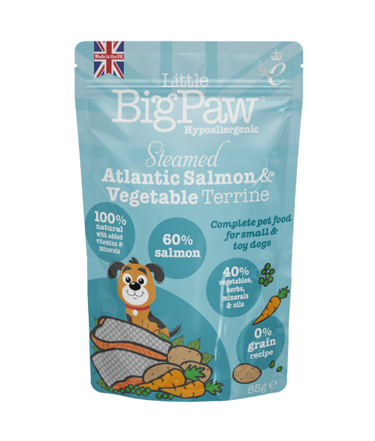 Little BigPaw Steamed Atlantic Salmon & Vegetables Dinner Wet Dog Food 150g - 150g