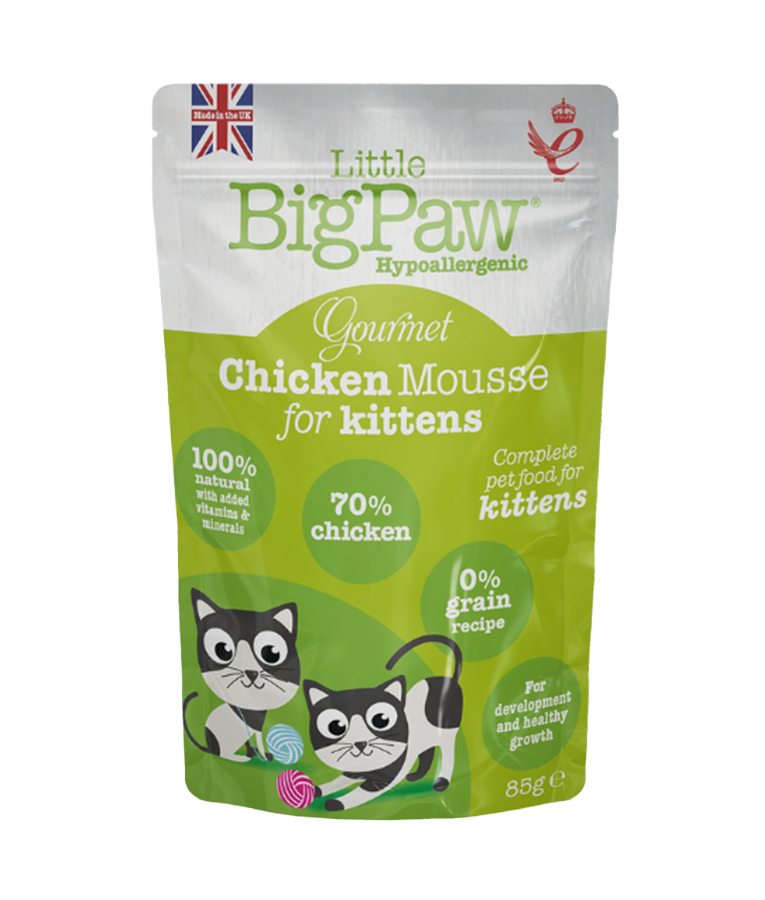 Little BigPaw Gourmet Chicken Mousse Wet Kitten Food 85g - 85G