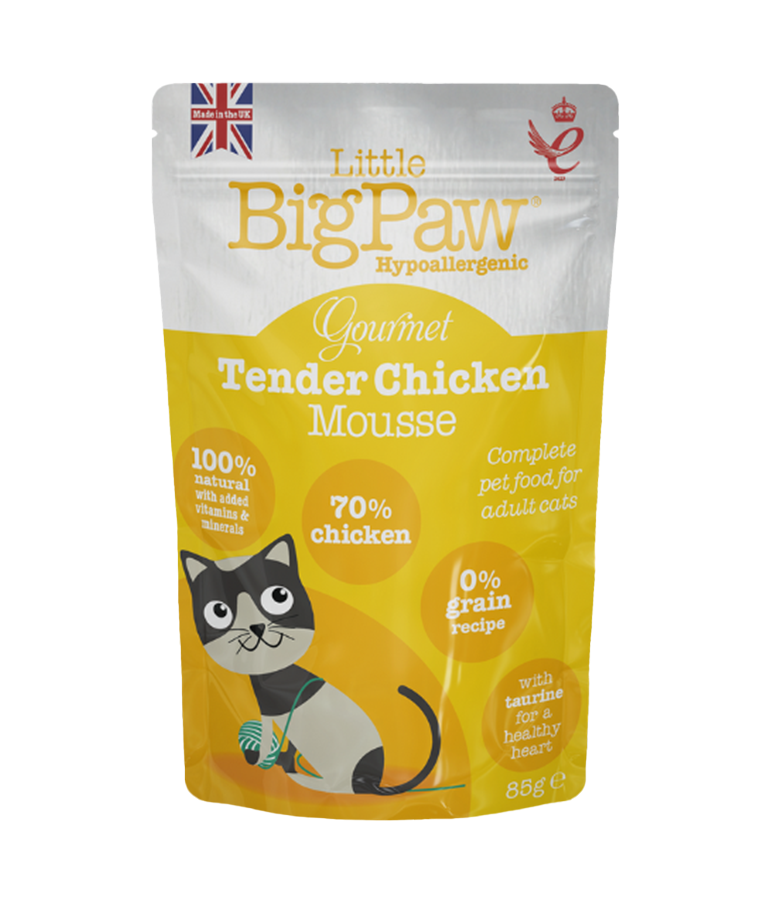 Little BigPaw Gourmet Tender Chicken Mousse Wet Cat Food 85g - 85G