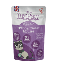 Thumbnail for Little BigPaw Gourmet Tender Duck Mousse Wet Cat Food 85g - 85G