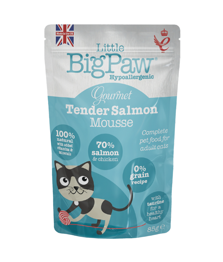 Little BigPaw Gourmet Atlantic Salmon Mousse Wet Cat Food 85g - 85G