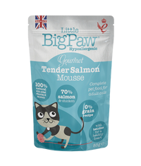 Thumbnail for Little BigPaw Gourmet Atlantic Salmon Mousse Wet Cat Food 85g - 85G