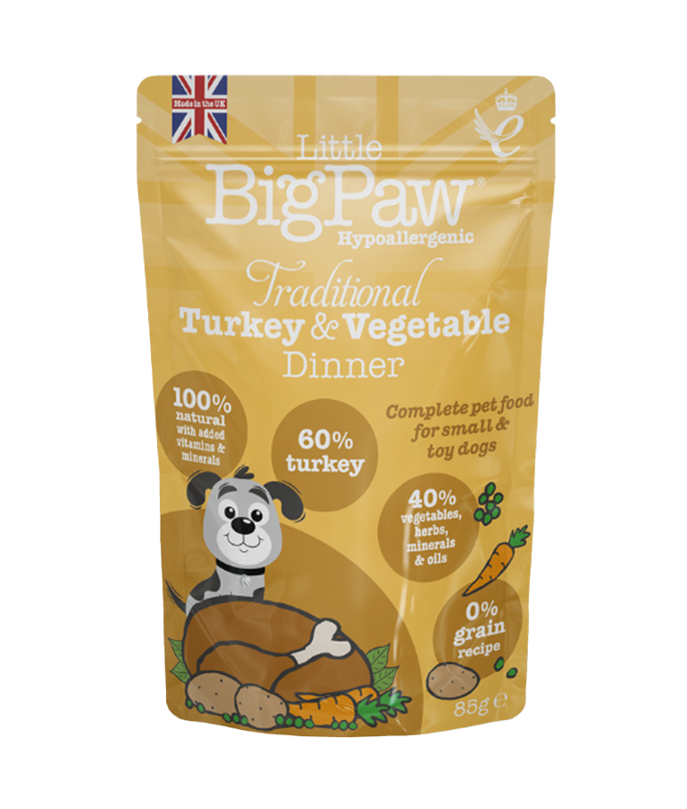 Little BigPaw Traditional Turkey & Vegetable Dinner Wet Dog Food 150g - 150g