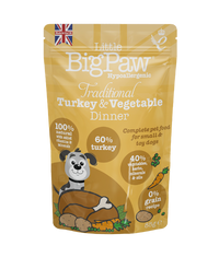 Thumbnail for Little BigPaw Traditional Turkey & Vegetable Dinner Wet Dog Food 150g - 150g