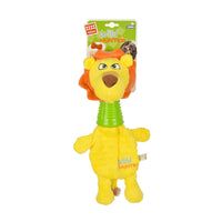 Thumbnail for Lion Plush Dog toy with TPR Neck