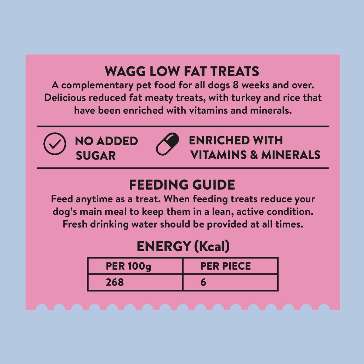 Wagg Low Fat Turkey & Rice Meaty Bites Oven Baked Dog Treats 125g - 125g