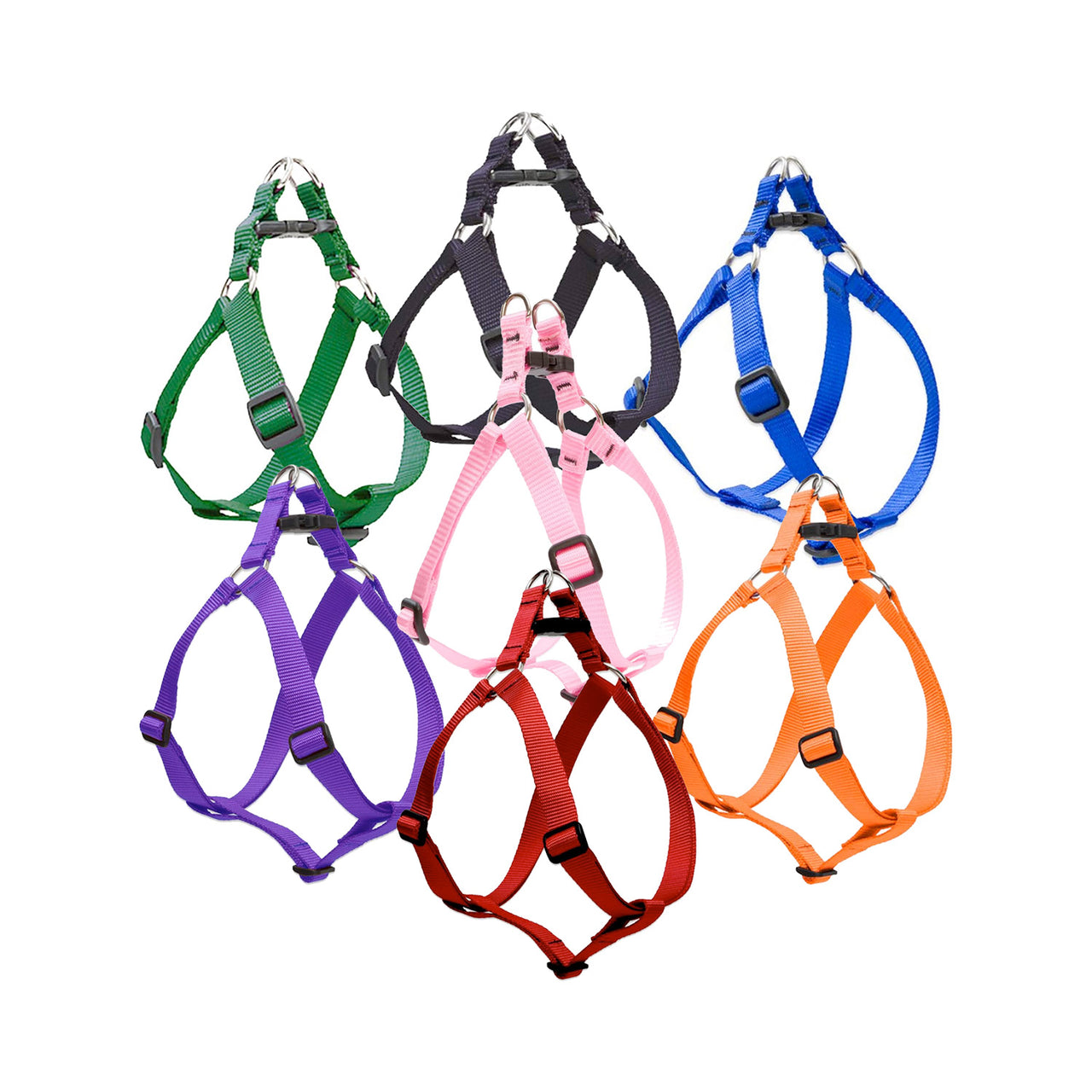 Medium Dog Basics Step In Harness 3/4″ - aqua