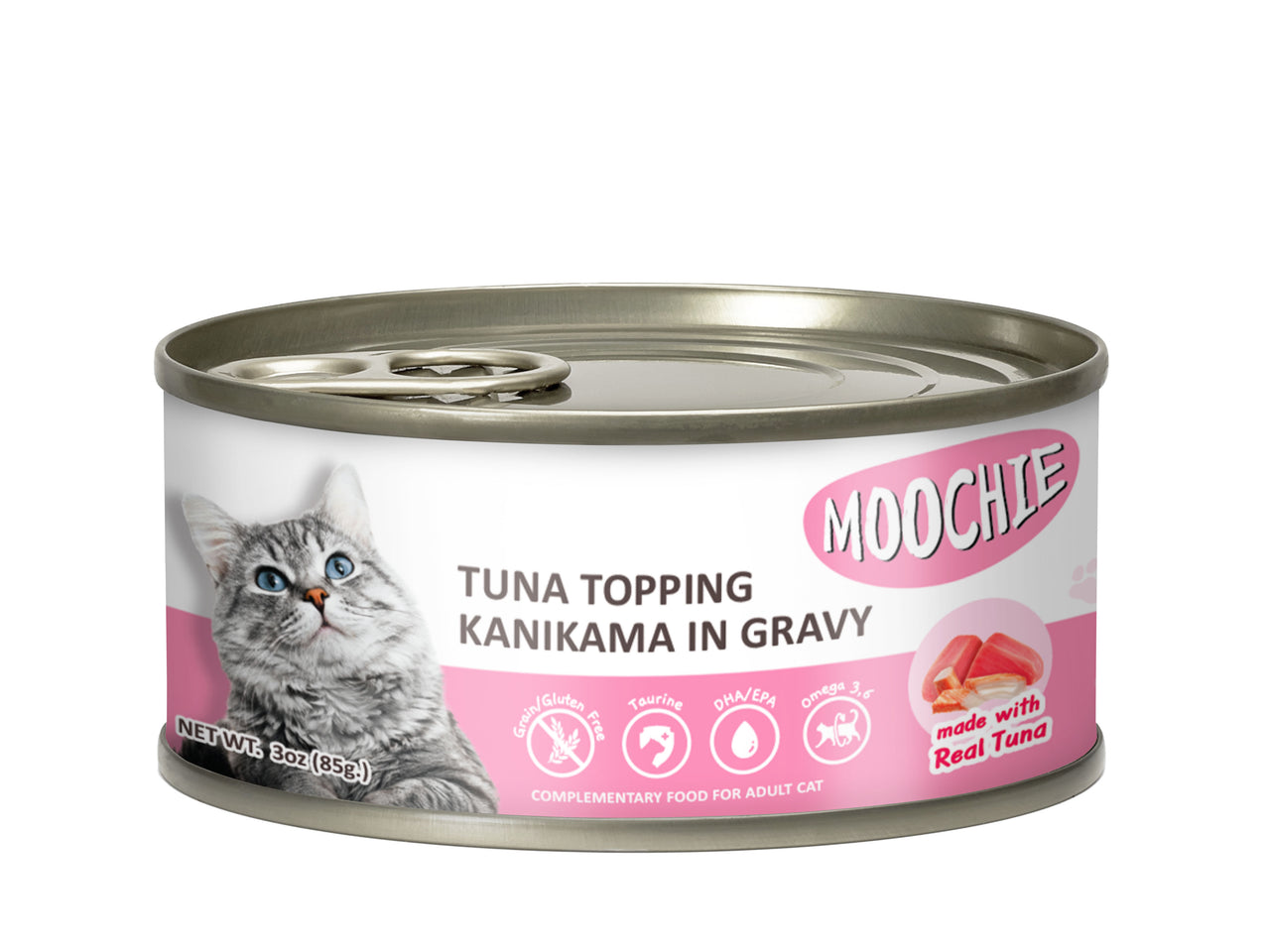 MOOCHIE ADULT TUNA TOPPING KANIKAMA 85g Can