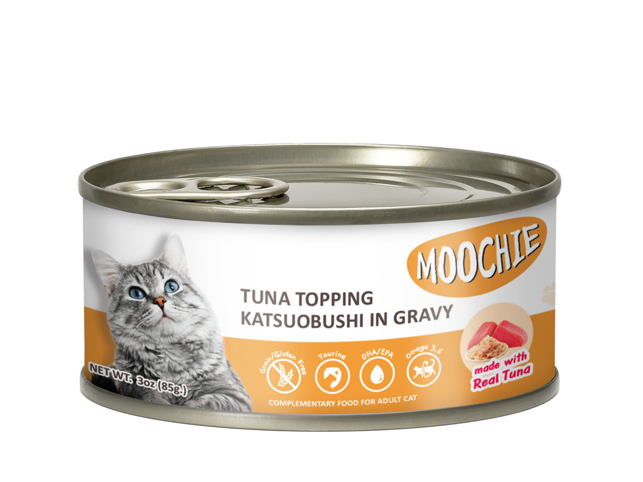 Moochie Adult Tuna Topping Katsuobushi 85g Can