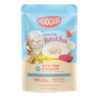 Thumbnail for MOOCHIE CREAMY BROTH WITH TUNA & SCALLOP 40g Pouch