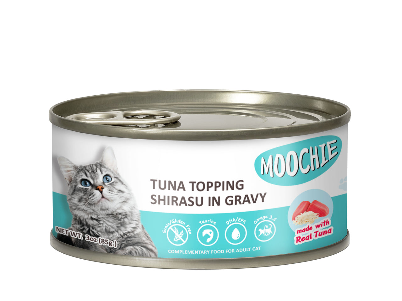 Moochie Adult Tuna Topping Shirasu 85g Can