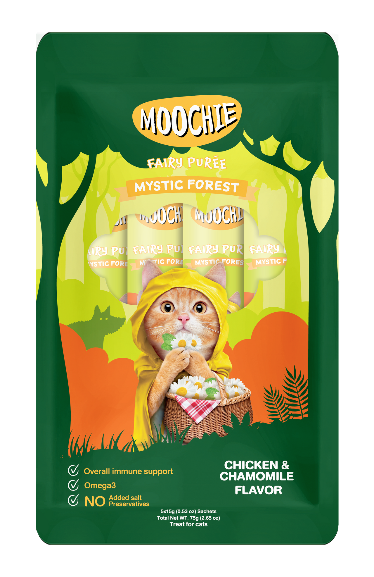 MOOCHIE Mystic Forest CHICKEN & CHAMOMILE FLAVOR 15g Pouch