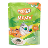 Thumbnail for Moochie Cat Food Tuna & Wakame Recipe in Gravy Pouch 70g