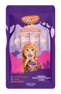 Thumbnail for MOOCHIE Mystic Forest CHICKEN & PURPLE SWEET POTATO FLAVOR 15g Pouch