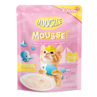 Thumbnail for MOOCHIE KITTEN MOUSSE WITH TUNA BONITO 70g Pouch