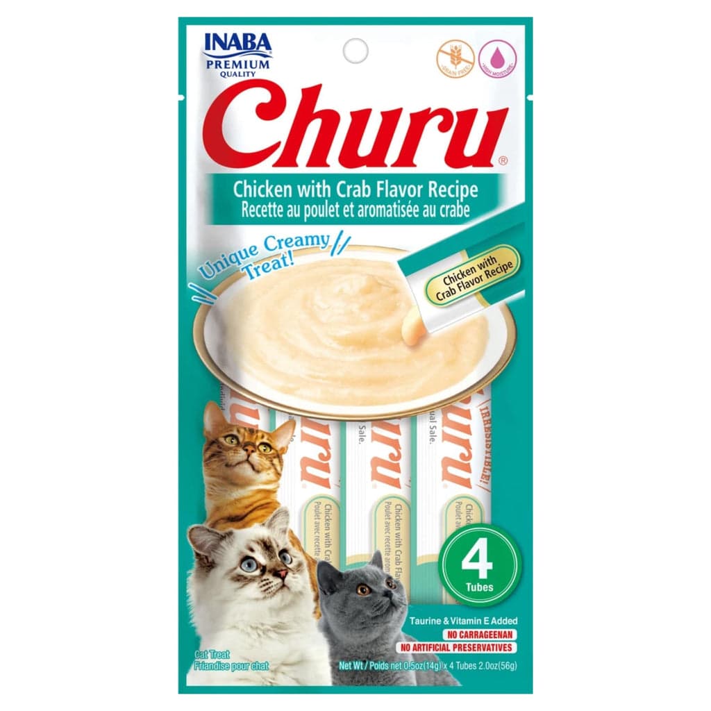 INABA CHURU CHICKEN WITH CRAB 56 g - 4 sticks per pack