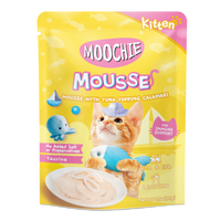 Thumbnail for MOOCHIE KITTEN TUNA WITH TOPPING CALAMARI 70g Pouch