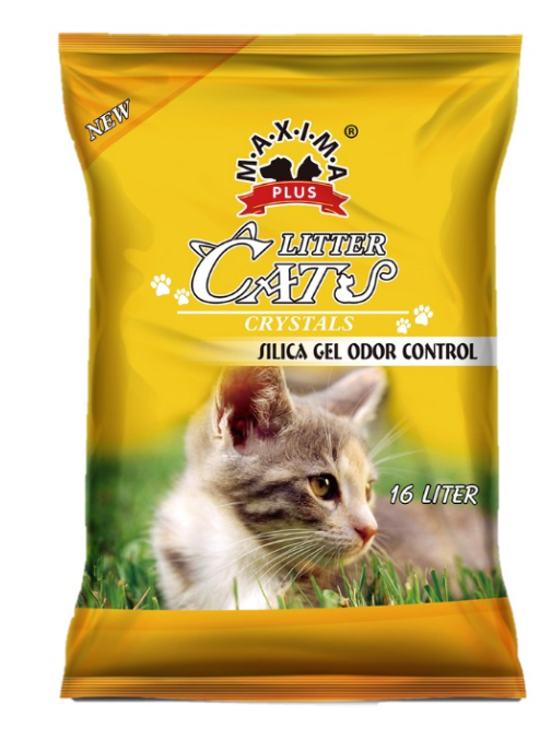 Maxima Plus Cat Litter Crystals Silica Gel 16 L - 10 L