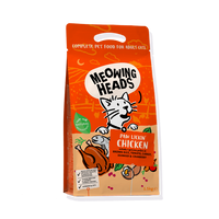 Meowing Heads Paw Lickin' Chicken Adult Dry Cat Food - 1.5kg