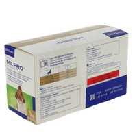 Milpro Dewormer for small dogs and puppies 0.5-10 kg (2.5-25mg) 24 tablets