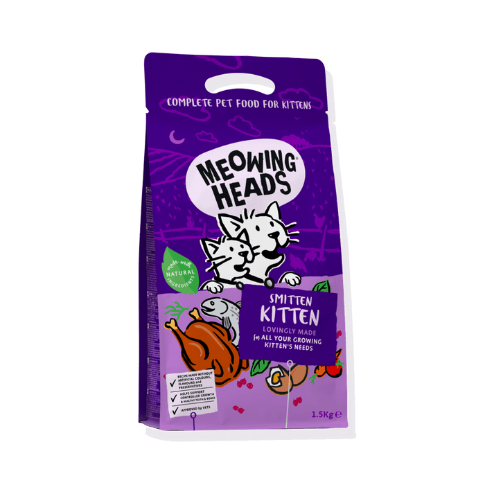 Meowing Heads Smitten Kitten Dry Cat Food 1.5kg - 1.5kg