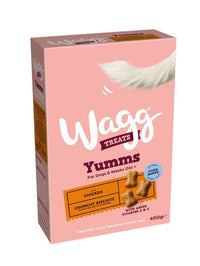 Wagg Yumms Chicken Crunchy Biscuits Oven Baked Dog Treats 400g - 400g