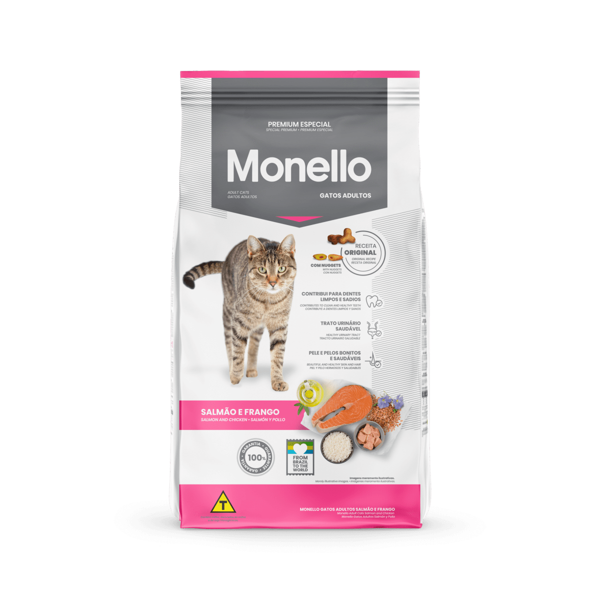 Monello Adult Cat Mix (Salmon and Chicken Flavor) - 1kg