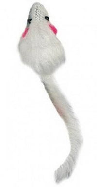 Thumbnail for Flamingo Shorthaired Mouse White Cat Toy - OS
