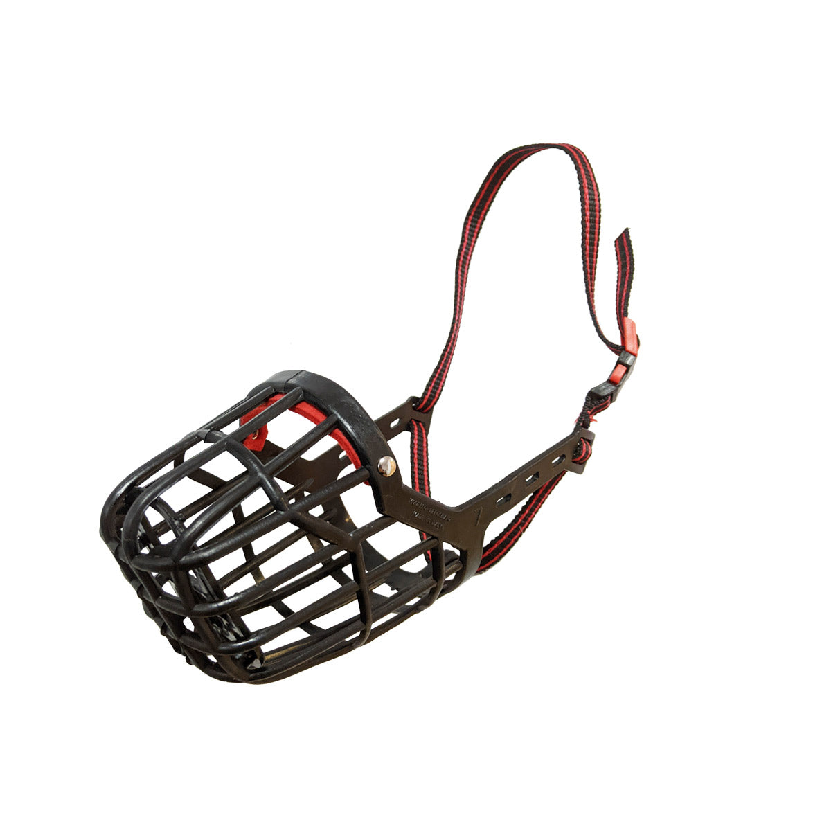 Dog Fever Plastic Dog Muzzle with Nylon Strap - black - Size 3