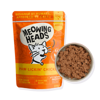 Meowing Heads Paw Lickin' Chicken Adult Wet Cat Food 100g - 100g