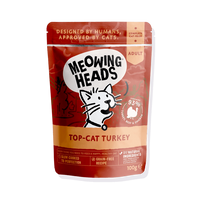 Meowing Heads Top-Cat Turkey Adult Wet Cat Food 100g - 100g