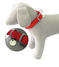 Thumbnail for Mylord Leatherette Adjustable Dog Collar 48-70 x 2.5 cm, Red