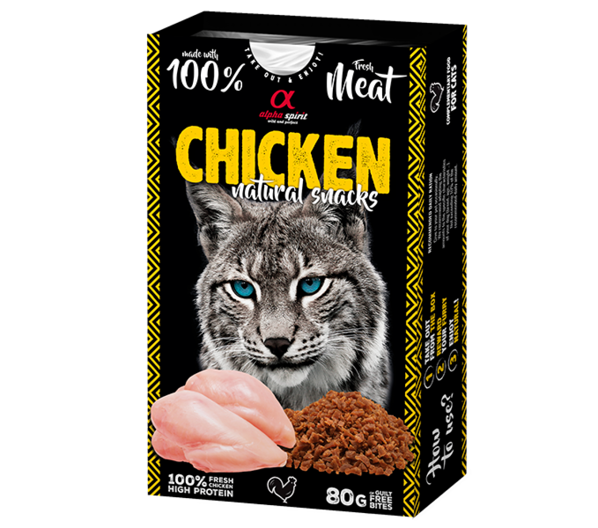 Natural Snacks for Cats Chicken 80 g