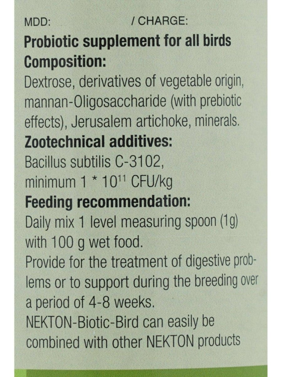 Nekton Biotic Bird Probiotics for Birds 250 g
