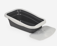Thumbnail for Nella Kit Cat Litter Tray with Mat - 80 x 36.5 x 18 cm/Grey